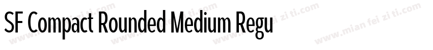 SF Compact Rounded Medium Regular字体转换